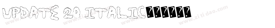 Update 20 Italic字体转换